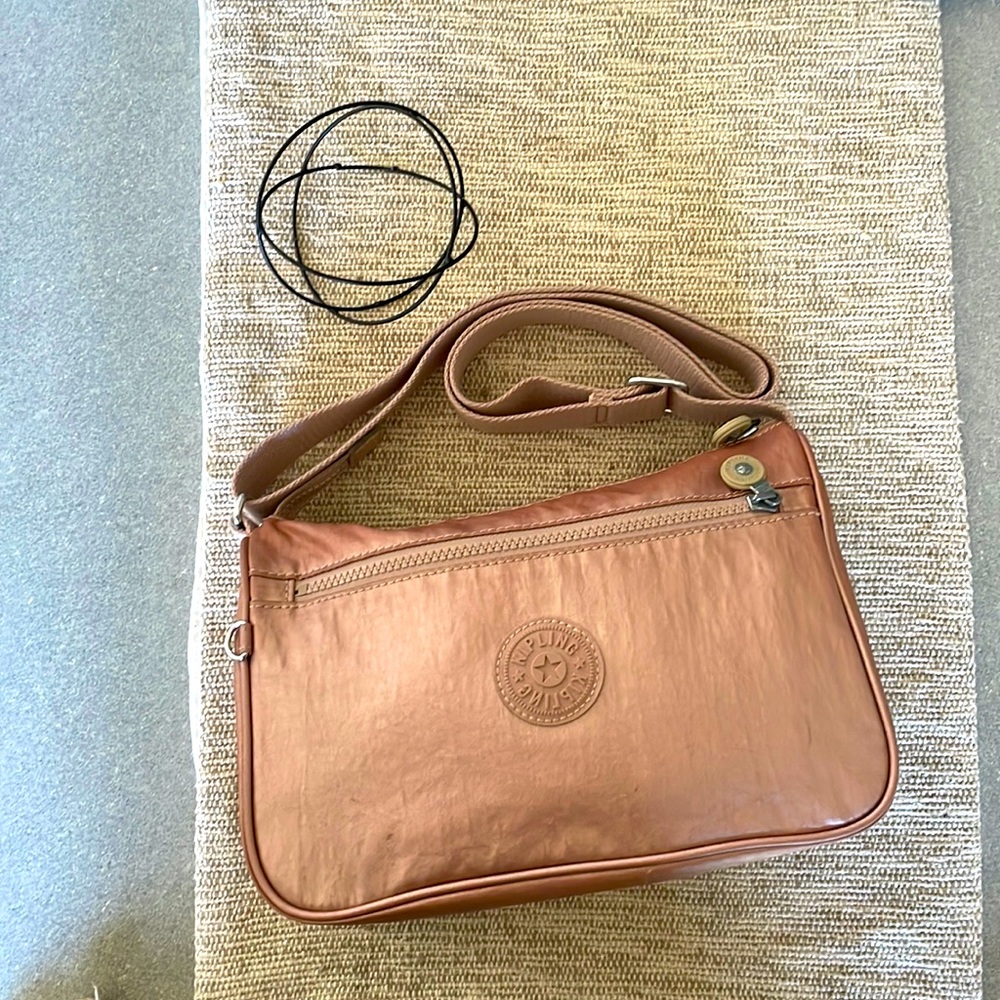 KIPLING METALLIC PINK CROSSBODY